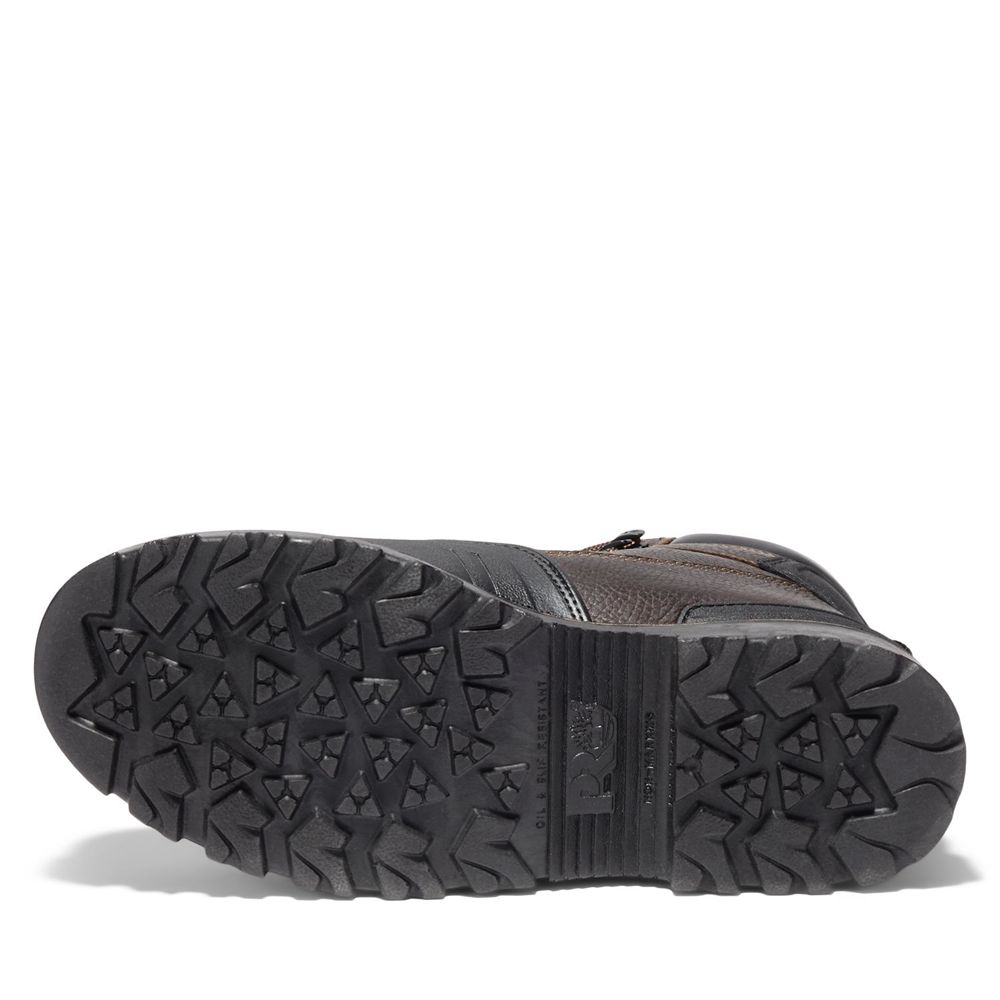 Botas de Trabajo Masculino - Timberland Pro® Rigmaster 6\" Steel Toe - TSCQH3184 - Marrom/Pretas